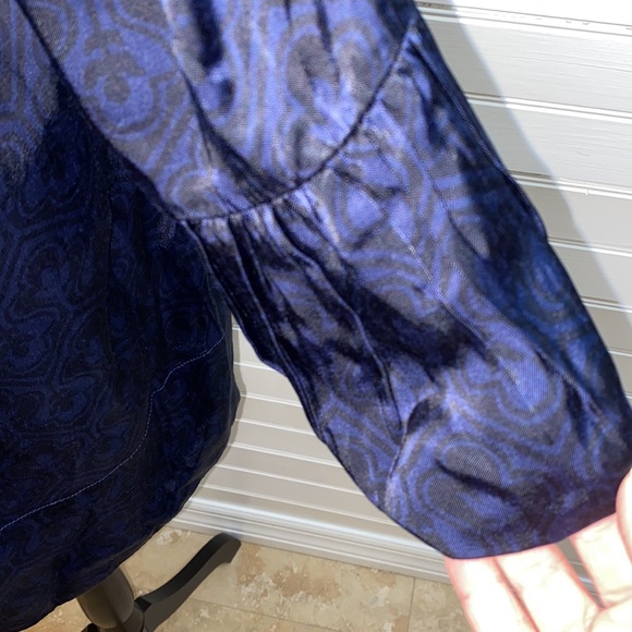 Marc by Marc Jacobs navy and black blouse M - Picture 5 of 13